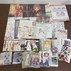 ❶五等分の花嫁 色紙 ブロマイド ポストカード 缶バッジ グッズまとめ売り