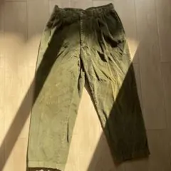 90s L.L.Bean 太軸 コーデュロイ ワイドパンツ オリーブ