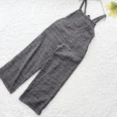 グレイル　チェック柄サロペット　M ワイドパンツ　オールインワン