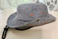 beams mini ヒッコリーストライプ ハット キッズ帽子のサムネイル