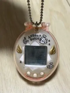 【動作確認済】てんしっちのたまごっち 本体はパールホワイトケースがピンク 初期版