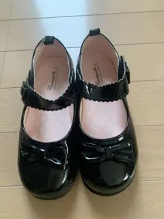 黒いリボン付きフォーマルシューズ　20㎝