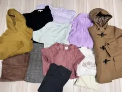 女の子　130cm 服セット まとめ売り　ダッフルコート、ワンピースなど