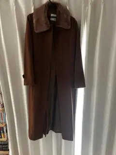 Lily Brown ミュルーズ染織美術館 ボウタイコート ブラウン - メルカリ