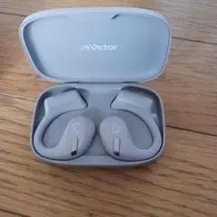 【美品】Victor HA-NP50T ワイヤレスイヤホン ベージュ