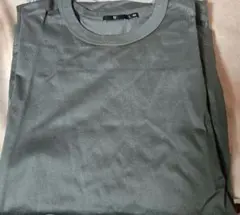 UNIQLO　+J スーピマコットンオーバーサイズT (5分袖)　ダークグレー