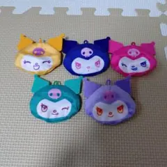クロミちゃん顔型ミニポーチ 5色セット