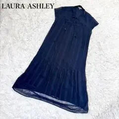 近年モデル ローラアシュレイ ボタニカル刺繍　ワンピース ロング丈　XL