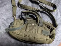 『美品』希少　PORTER　sacai　ショルダーバッグ　ミニボストン　カーキのサムネイル