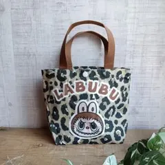 LABUBU ヒョウ柄トートバッグ　らぶぶ　ラブブ　レオパード柄トートバック