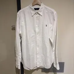 ラルフ　現行タグ　オックスフォードシャツ　ホワイト　L