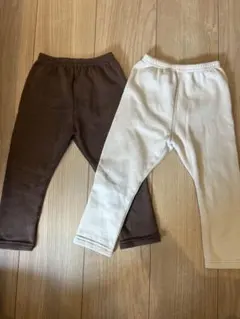 裏起毛スパッツ 90cm 2枚セット