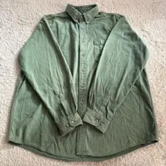 L.L.Bean シャツ　グリーン　肉厚