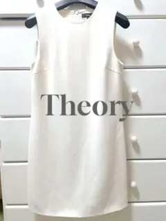 【theory】新品未使用タグ付★セオリー ホワイトノースリーブワンピース メルカリ