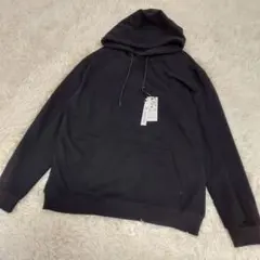 メンズ　パーカー　裏起毛　XL　新品タグ付き　ブラック