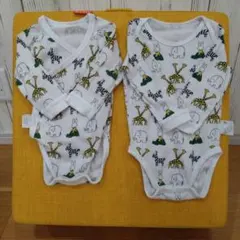 ☆ベビーロンパース長袖　70cm.80cm2枚セット☆