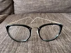 猫目デザイン メタルフレーム眼鏡