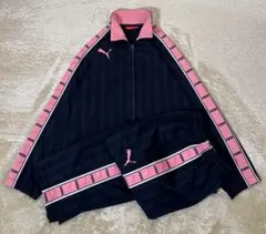 PUMAプーマ セットアップ　バックプリント　トラックジャケット　トラックパンツ