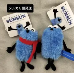 パペットスンスン ぬいぐるみマスコット winter ver.(赤)&通常 2点のサムネイル