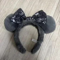 グレー ミニーマウス　カチューシャ ディズニー
