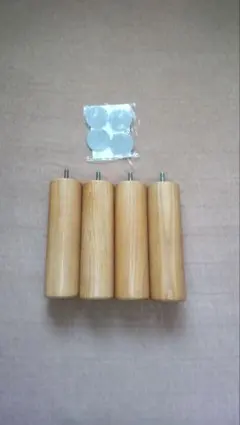 木製ベッド脚4本セット