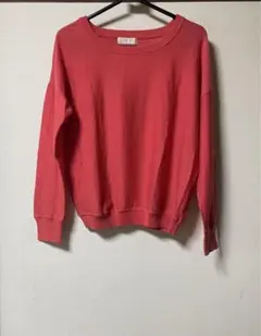 ルスーク LE SOUK コーラルピンク 長袖ニットセーター «毛 100%»