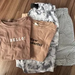 Tシャツ　ズボン　まとめ売り　4点　男の子　夏服　130