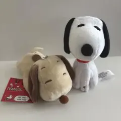 スヌーピー ぬいぐるみ マスコット キーホルダー お座り 寝そべり