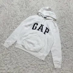 【c7364】GAP パーカー スウェット　ホワイト 長袖