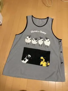 エプロン　保育士　ひつじのショーン　3L〜4L