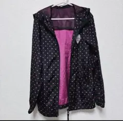 140cm ドット柄　ウィンドブレーカー　ライトアウター　ブルゾン