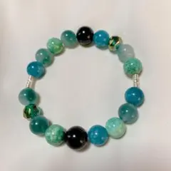 カラフル天然石ブレスレット