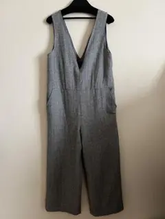 a.v.v standard Vネック サロペットポケット付きグレー