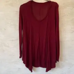 ボルドー ニット