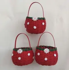 エコクラフト ミニチュアかご 3点セット