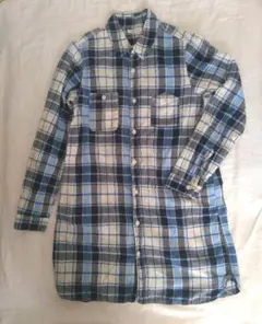 SHIPS　ロングシャツ　チェック