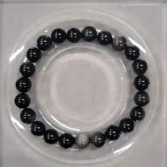 シルバーオブシディアン ② ブレスレット 天然石ブレスレット