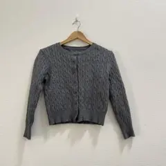 グレー ケーブルニット カーディガン韓国