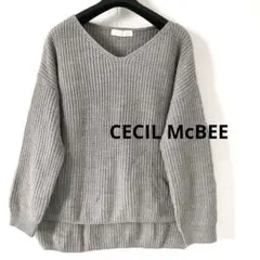 CECiL McBEE グレー 長袖ニット　セシルマクビー　セーター