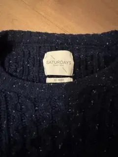 SATURDAYS SURF NYC ネイビー ケーブルニット XSのサムネイル