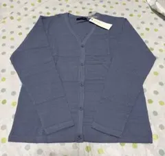 新品 Melan Cleuge ジャガード Vネック カーディガン メンズ M