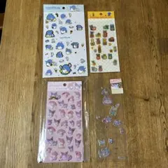 サンリオとペネロペのシール4枚セット
