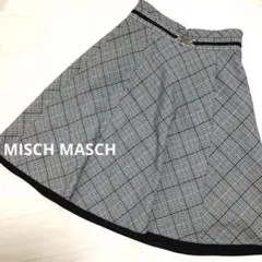 MISCH MASCH 上品チェック柄フレアスカート