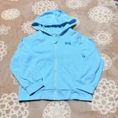 水色パーカー UVカット90% サイズ100 Cmタッグ付き