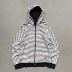 00s archive ARMANI EXCHANGE ボーダー　ジップパーカー