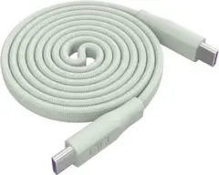 【新品未開封】CIO フラットスパイラルケーブル カームブルー CtoC 1m