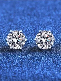 最終交渉可JJ145★高級 大粒 ダイヤモンド1ct K18WG ピアス 鑑付 JJ145☆高級 大粒 ダイヤモンド1ct K18WG ピアス 鑑付 ゴールド