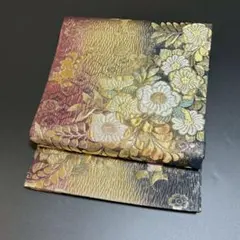 まいづる 袋帯 煌華 優彩流麗文 幾何学模様 キラキラ 正絹 六通 SA114 
