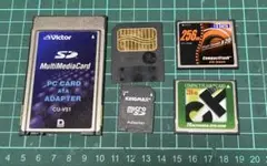 メモリーカード　カードアダプタ　各種まとめて5点