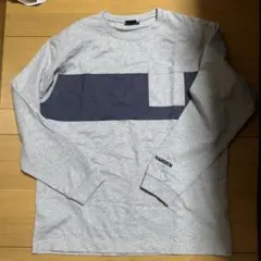 HELly Hansen M 長袖カットソー グレー/ネイビー